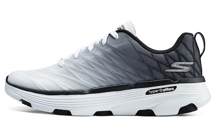 Skechers Cushioning Breathable Low-Top Running Shoes Women's White Black