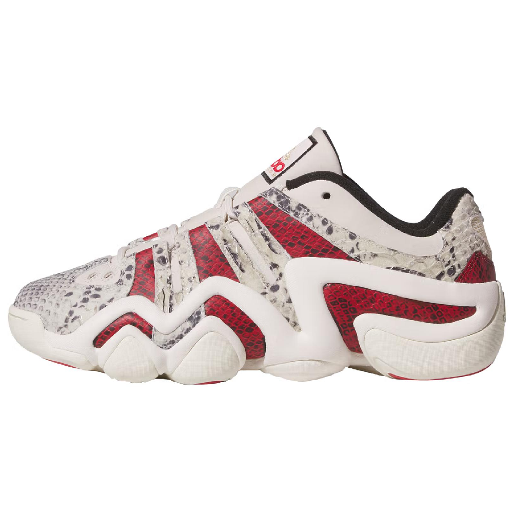 Adidas Crazy 8 Anti-Slip Wear-Resistant Low-Top Basketball Shoes Unisex Beige Red
