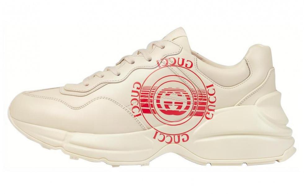 GUCCI Women's Rhyton 'GUCCI Disk Print Ivory' Women's
