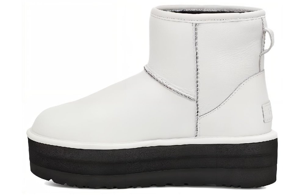 UGG Classic Mini Platform Matte Boot Ultra Matte White Women's