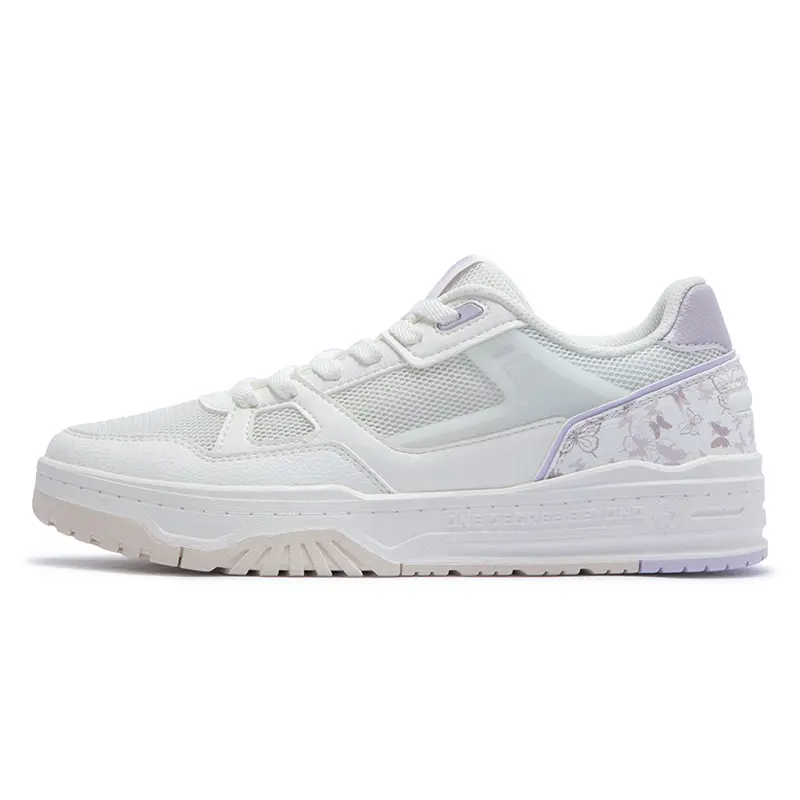 361° CLOUDSTEP 2 Anti Slip Wear Resistant Low Top Skateboard Shoes Women's White Purple