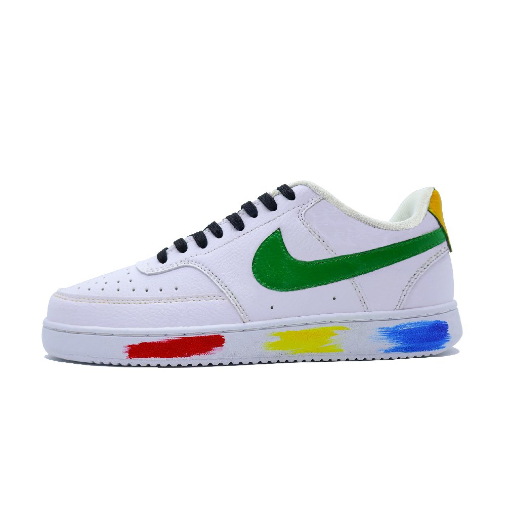 Nike Court Vision Slip-Resistant Cushioning Wear-Resistant Low-Top Skateboard Shoes Unisex White