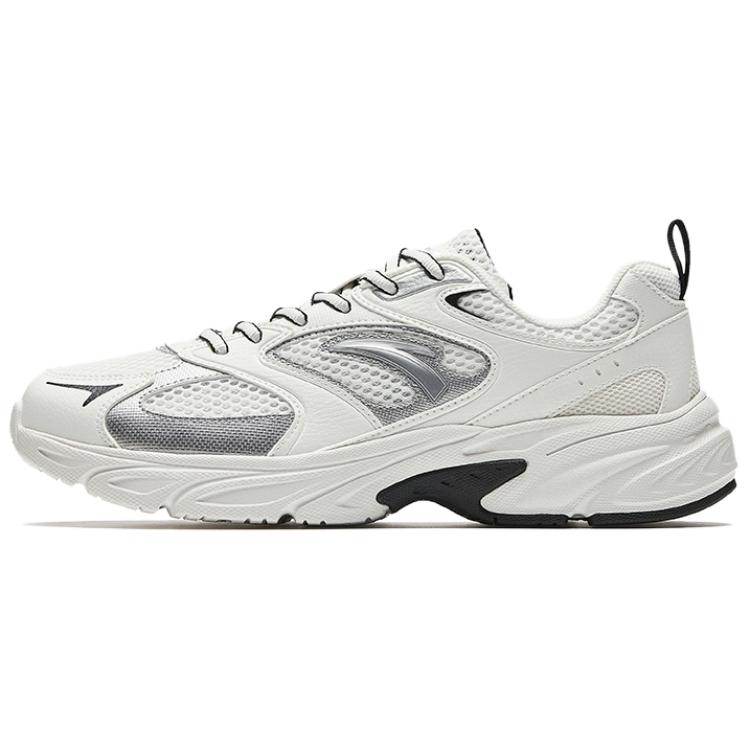 Anta Sports Life Collection Cushioning, Wear Resistant Low Top Casual Shoes Men's Papyrus White Silver