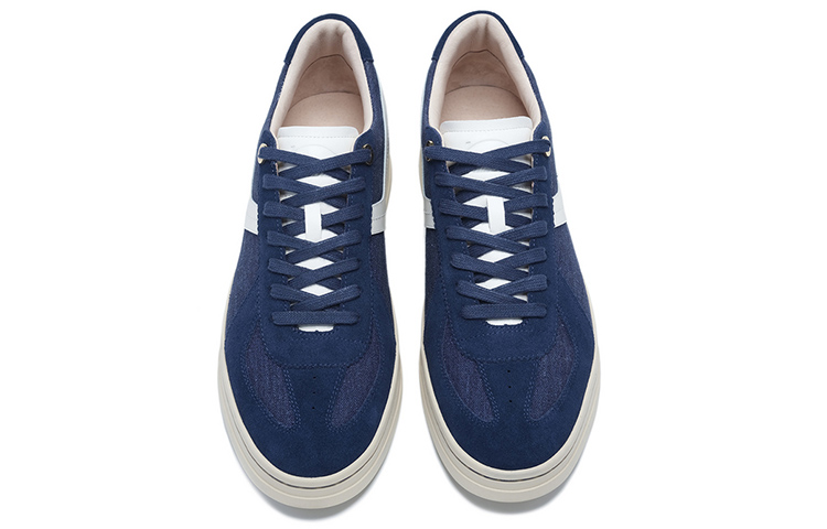 LI-NING 1990 Zhengrong C Anti-Slip Wear-Resistant Low-Top Skateboard Shoes Men's Dark Ship Blue
