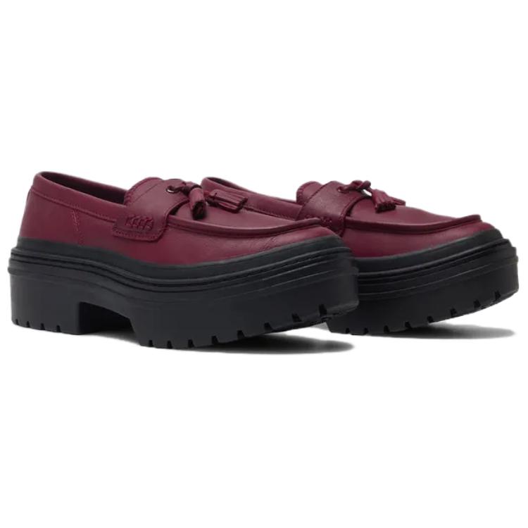 Converse Women's Chuck Taylor All Star Lugged Heel Loafer Platform Low 'Deep Bordeaux' Women's