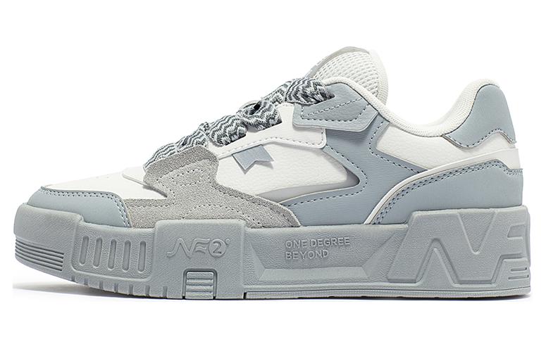 361° Slip Resistant Low Top Skateboard Shoes Women's Gray White