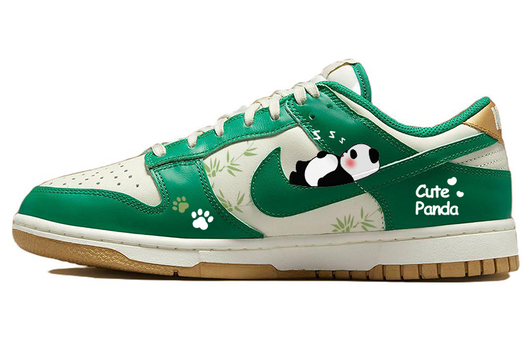Nike Dunk Skateboard Shoes Women's Low top Green/White