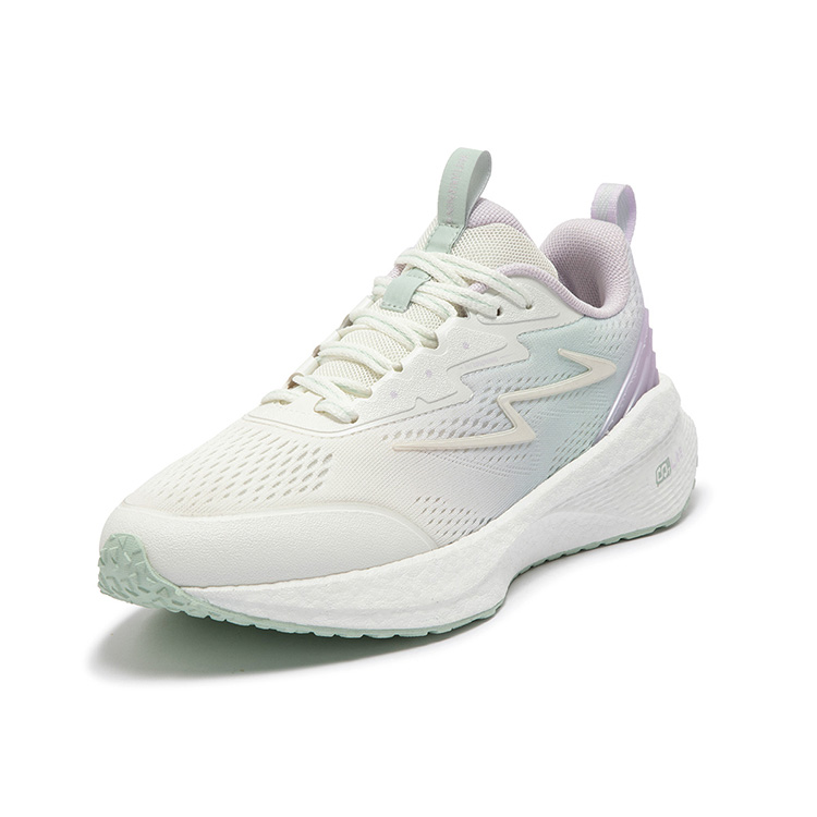 361° Popping Foam Anti Slip Wear Resistant Low Top Casual Running Shoes Women's Light Grape Purple