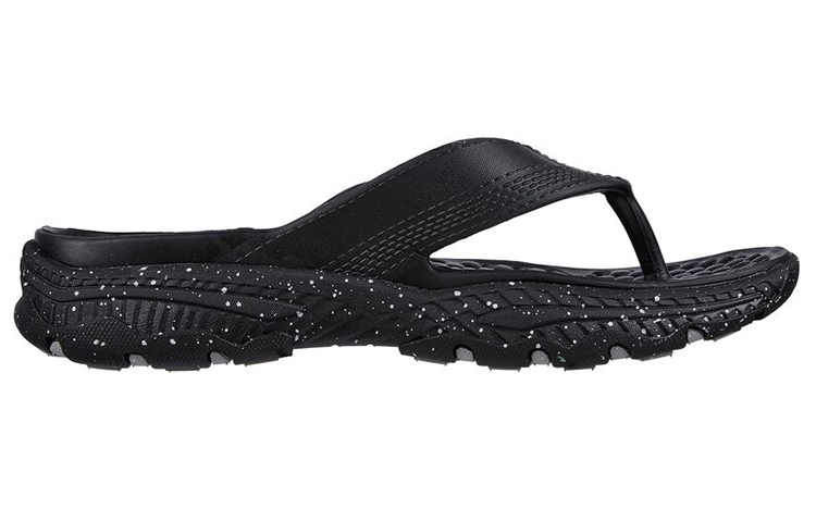 Skechers CRESTON ULTRA Rubber Sole Slide Slippers Men's Black