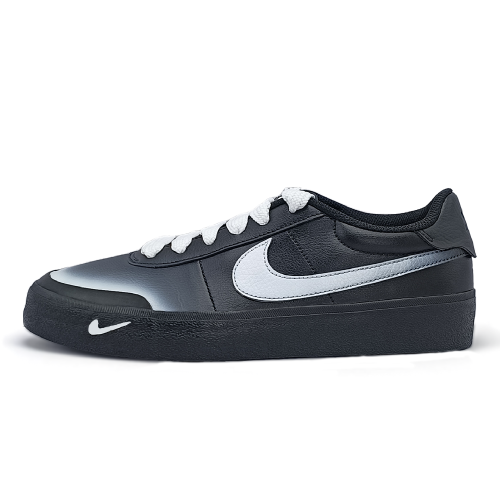 Nike Court Shot Anti Slip Wear Resistant Low Top Skateboard Shoes Men's Black