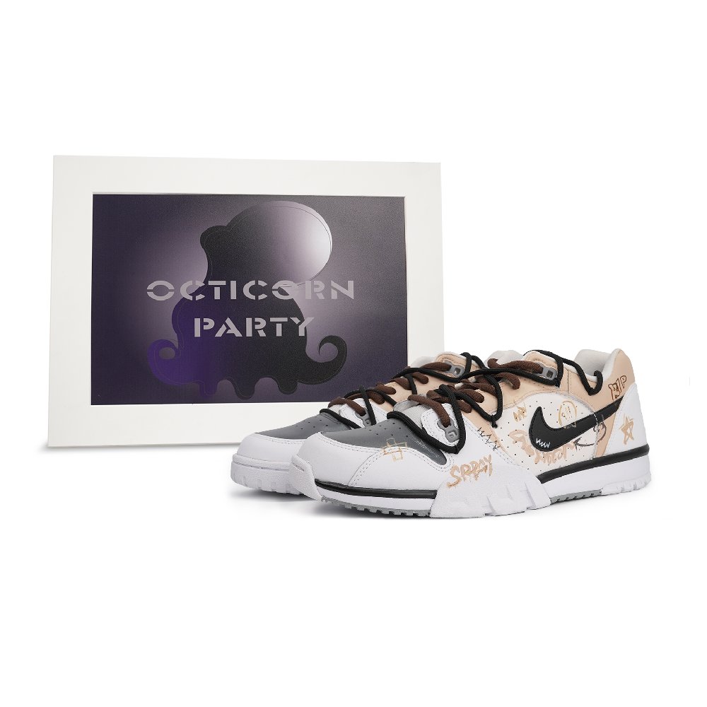 Nike Cross Trainer Squid Party Time Warp Wear-Resistant Low-Top Training Shoes Men's Brown