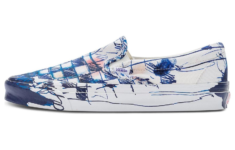 Vans Classic Slip On Lx Connor Tingley Checkerboard White Blue