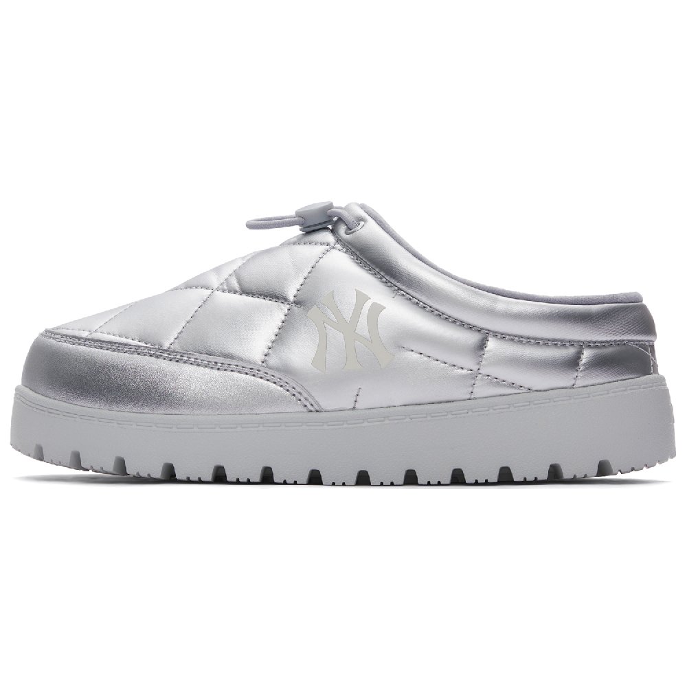 MLB New York Yankees Abrasion-Resistant Slip-Resistant Vintage Diamond Pattern Embossed Cotton Mules Unisex Gray