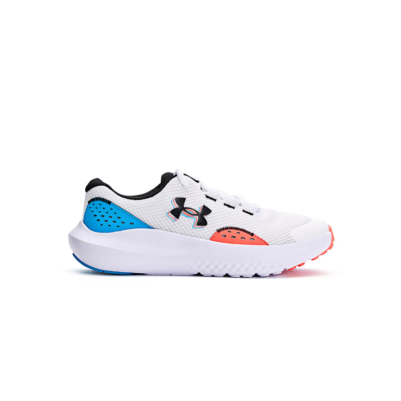 Under Armour Anti-Slip Wear-Resistant Breathable Moisture-Wicking Full-Coverage Low-Top Running Shoes Unisex White