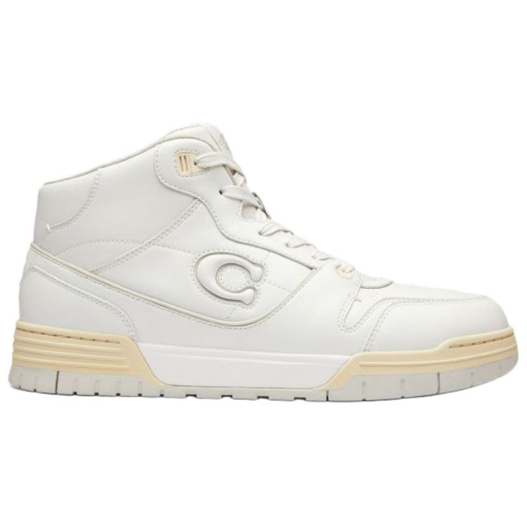 COACH Soho Mid top Skateboard Shoes Men's White
