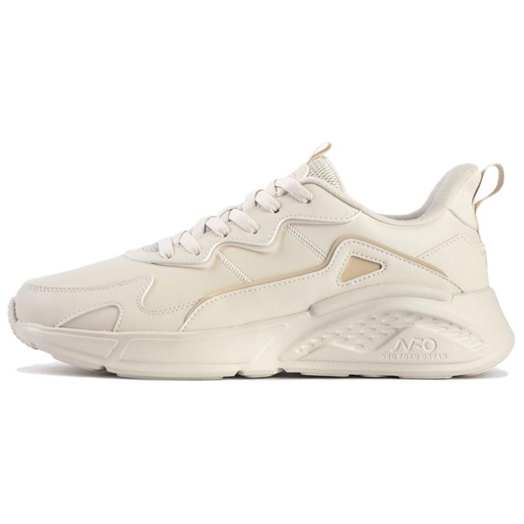 361° Anti Slip Wear Resistant Low Top Running Shoes Men's Beige Yellow