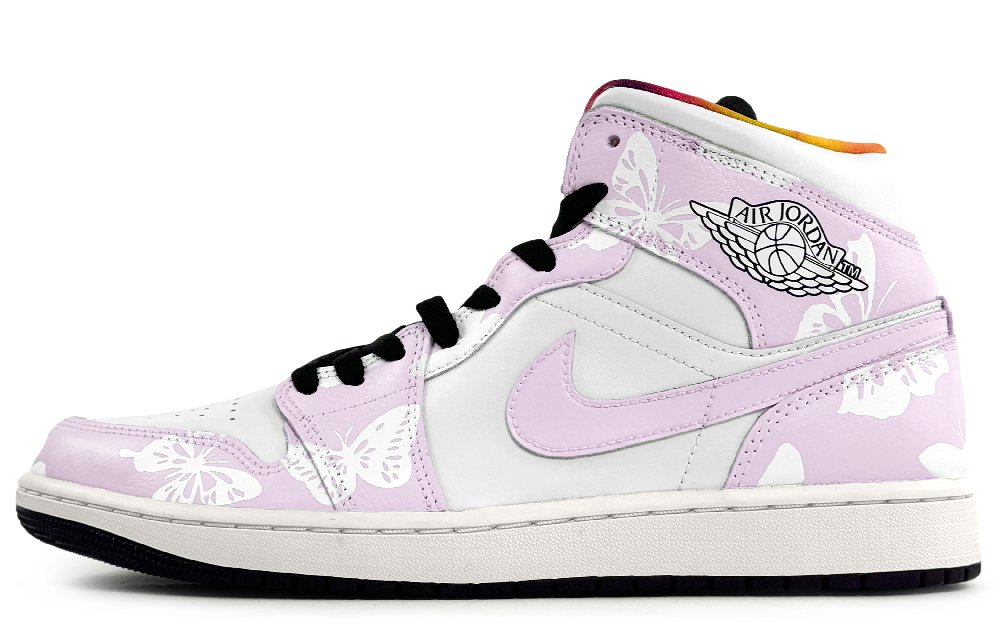 JORDAN Air JORDAN 1 Vintage Basketball Shoes Men Mid Top White