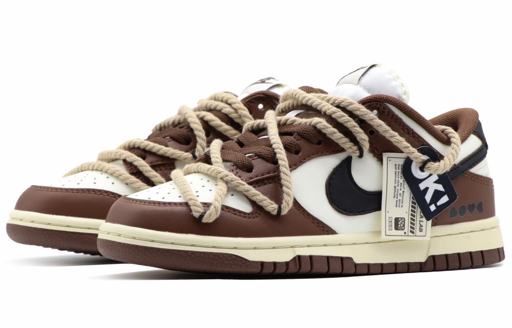 Nike Dunk Low Anti-Slip Wear-Resistant Low-Top Skateboard Shoes Women's White Umber купить в интернет-магазине Yoocart с быстрой доставкой по России.