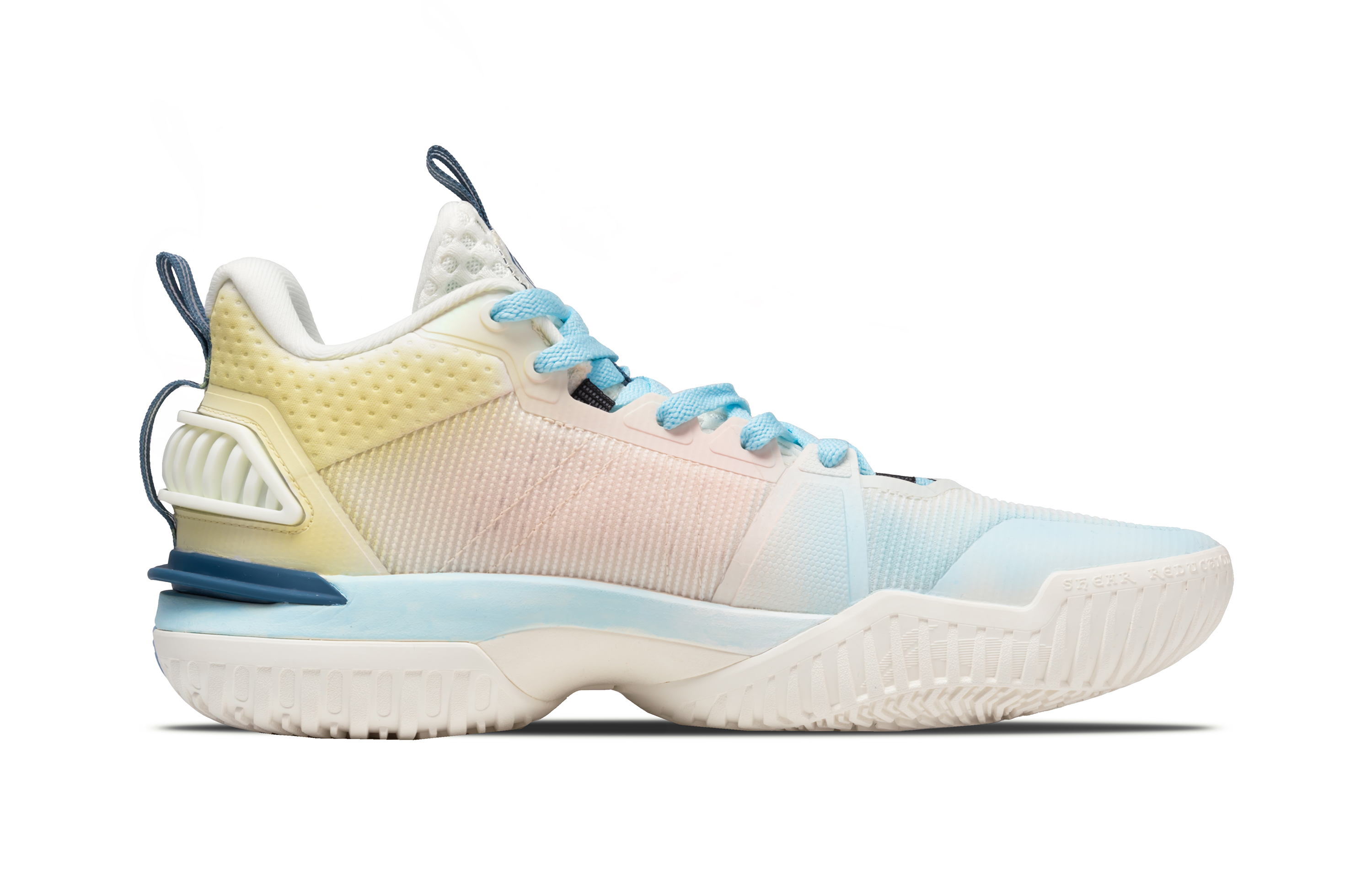 LiNing Storm 2024 Cushioning, Breathable, Supportive Low top Basketball Shoes Men's Blue Yellow