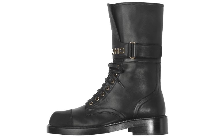 CHANEL Martin Boot Women's Black