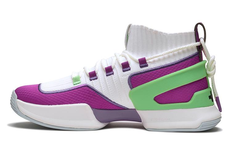 EQLZ EQUALIZER Zero Evo Basketball Shoes Unisex Mid-Top Purple/Mint Green/White