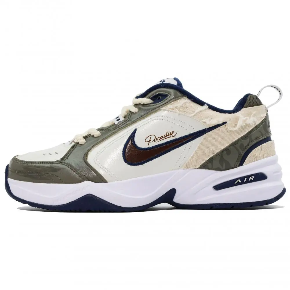Nike Air Monarch 4 Low top Chunky Sneakers Unisex White Brown Green