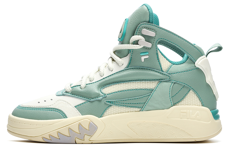 FILA FUSION DESPERADO Fugitive Desperado We Mid-Top Vintage Basketball Shoes Women's Green Yellow
