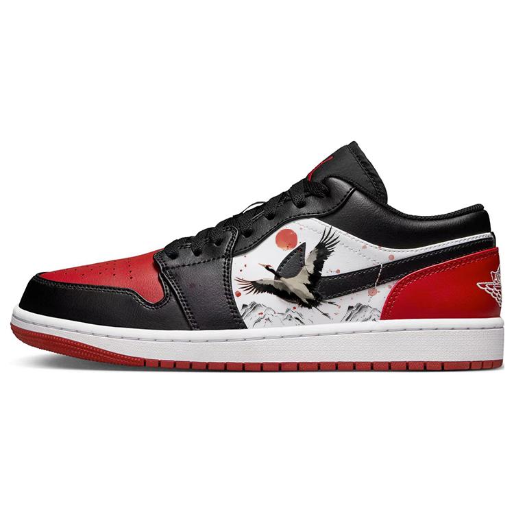 JORDAN Air JORDAN 1 Vintage Basketball Shoes Men Low Top Red/White
