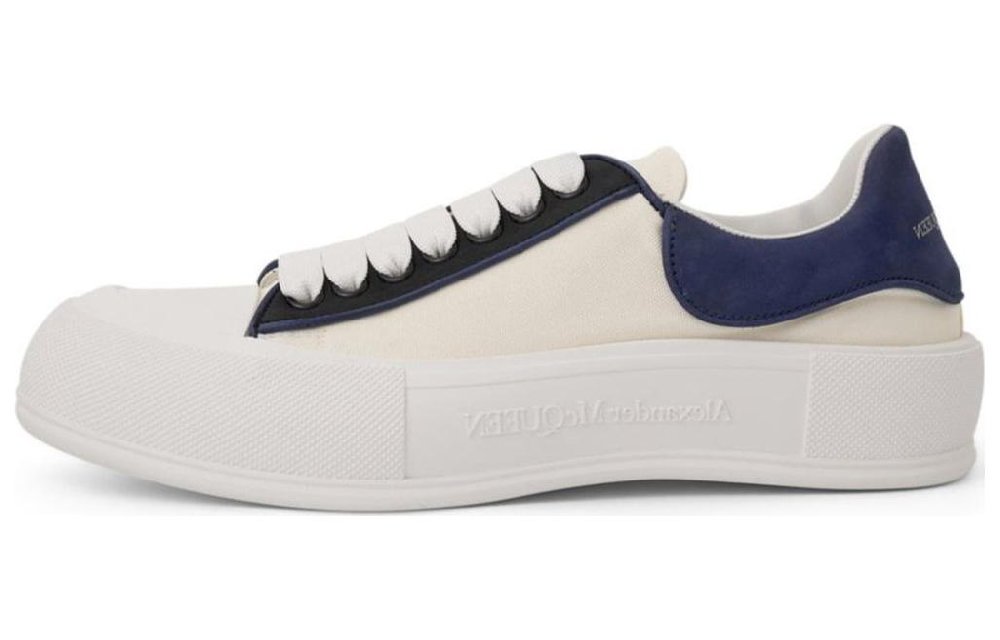 Alexander McQueen Deck Plimsoll Sneakers 'Beige Black'