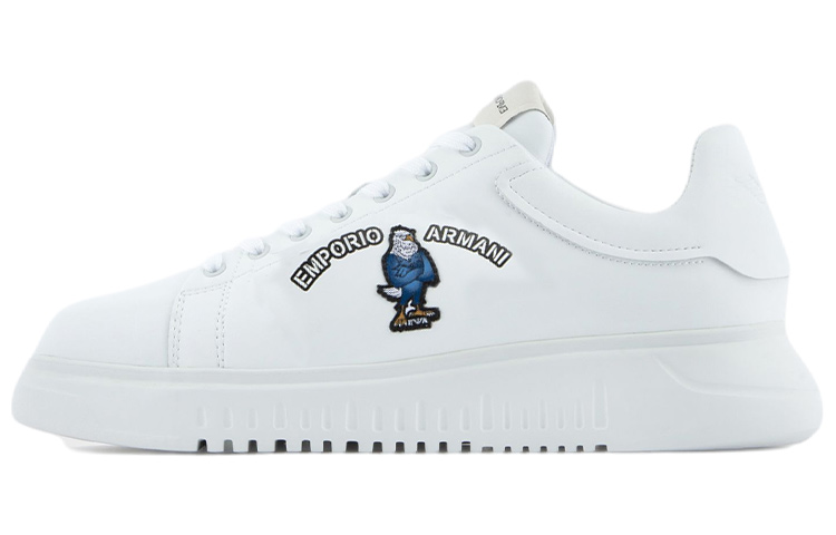 EMPORIO ARMANI Manga Capsule Anti-Slip Wear-Resistant Low-Top Casual Shoes Men's White