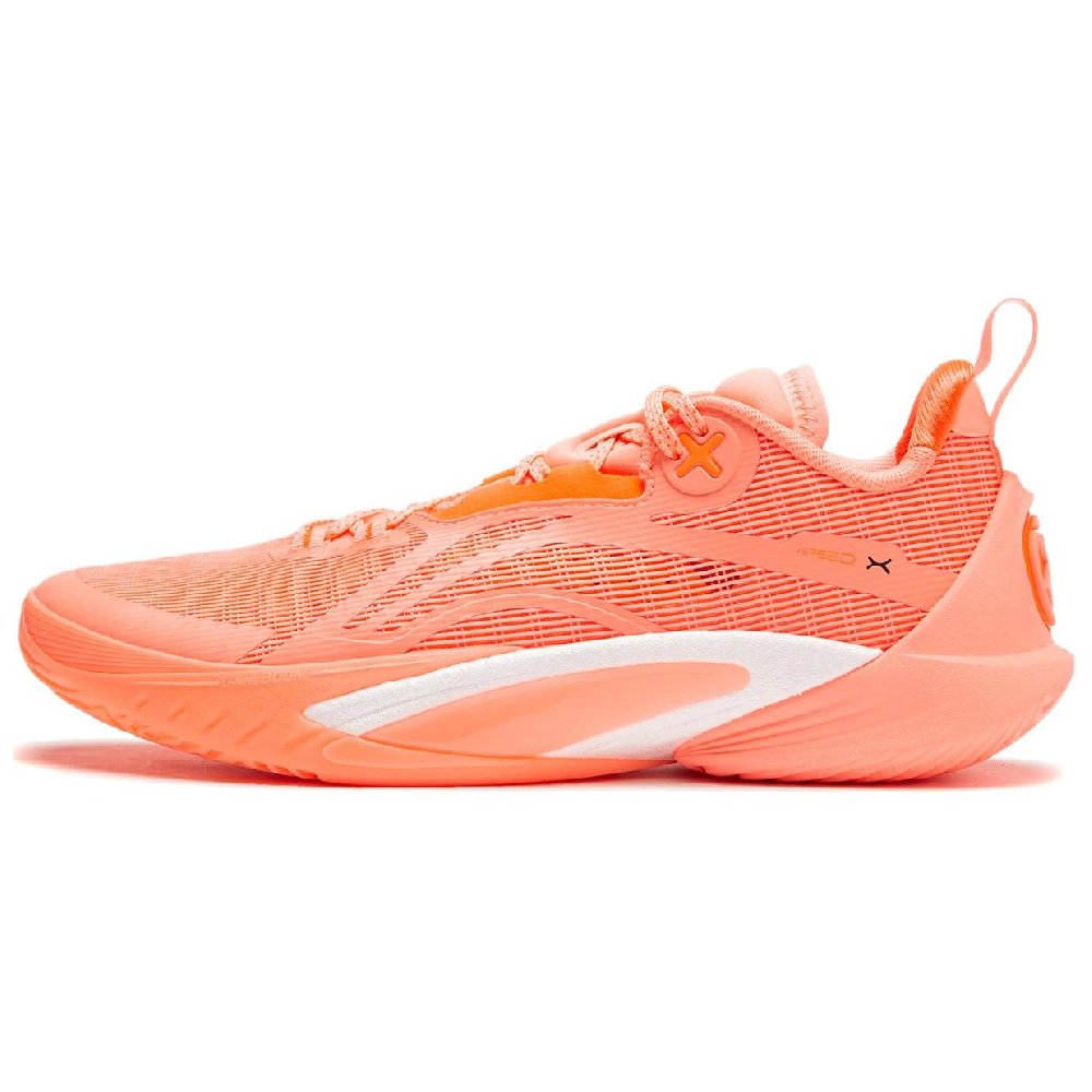 LiNing Speed 10 Abrasion Resistant Breathable Low top Basketball Shoes Men's Neon Orange