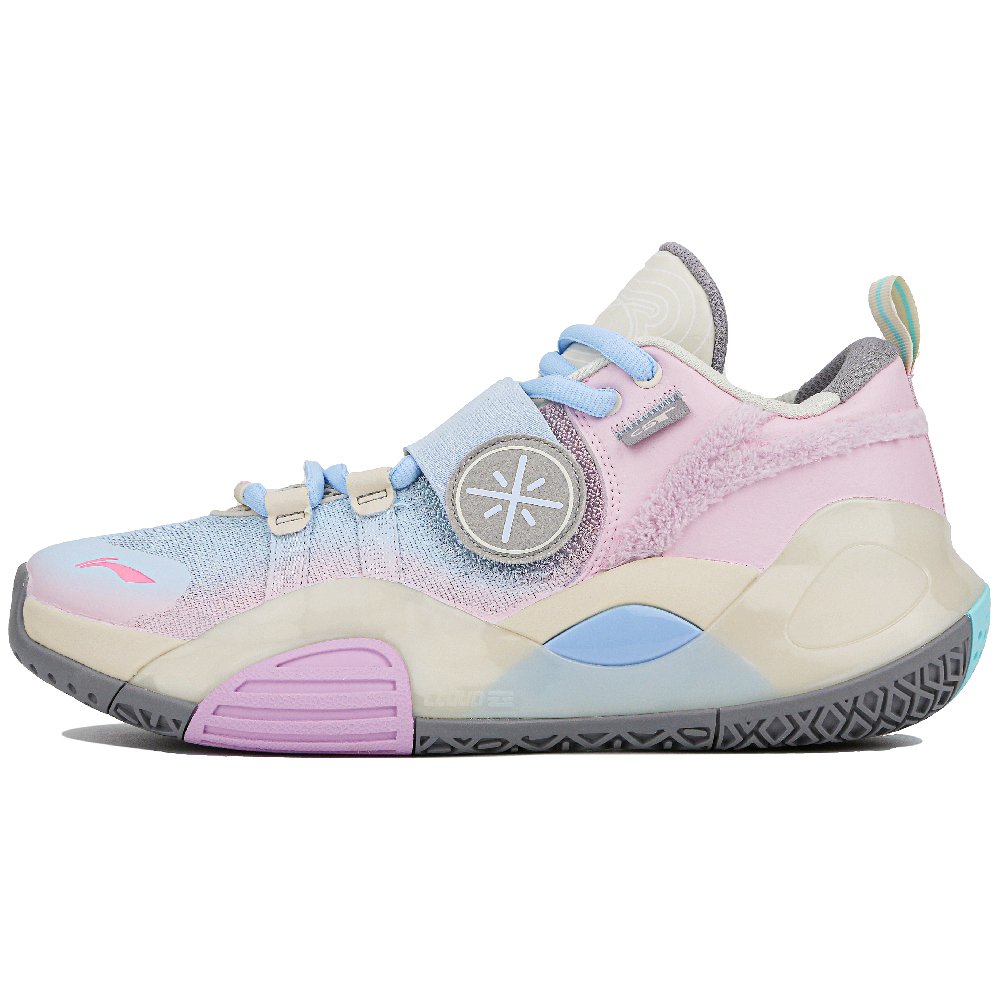 LiNing All City 8 Low Top Basketball Shoes Unisex Pink Blue