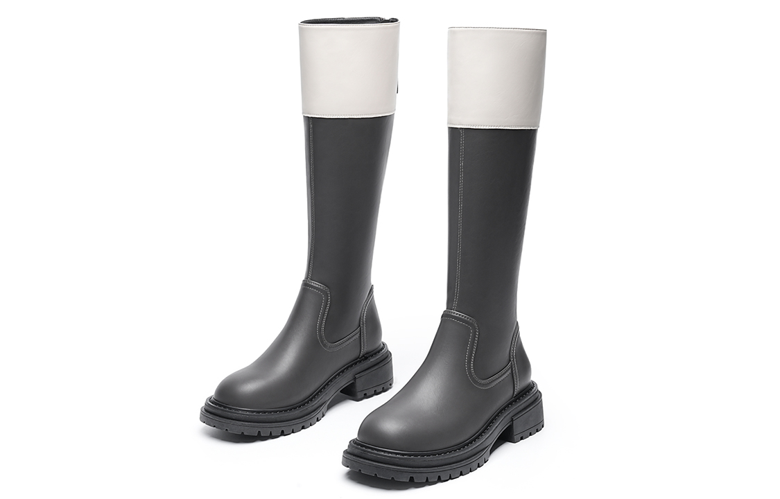 EBLAN Knee high Boots Women's Gray купить в интернет-магазине Yoocart с быстрой доставкой по России.