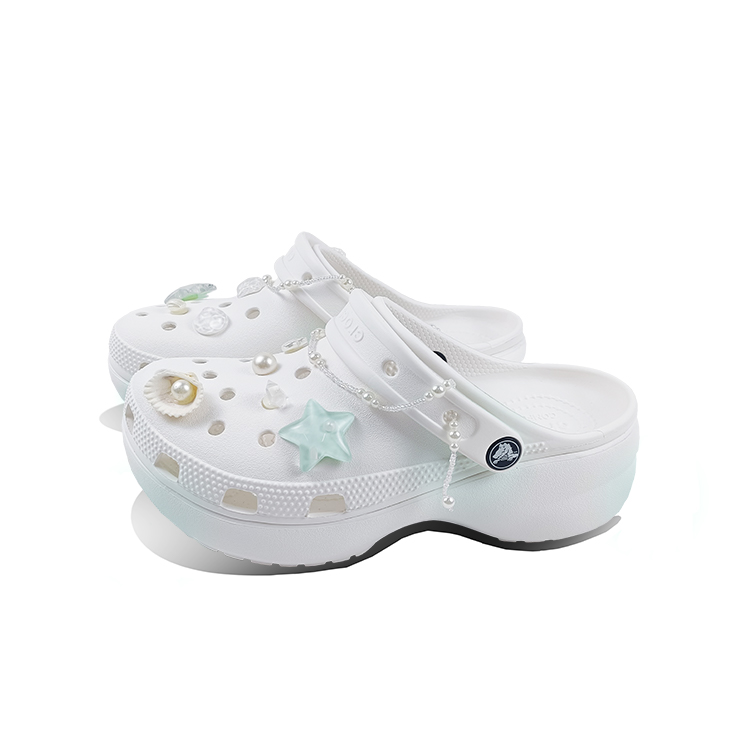 Crocs Classic Platform Clog Clogs Women's White