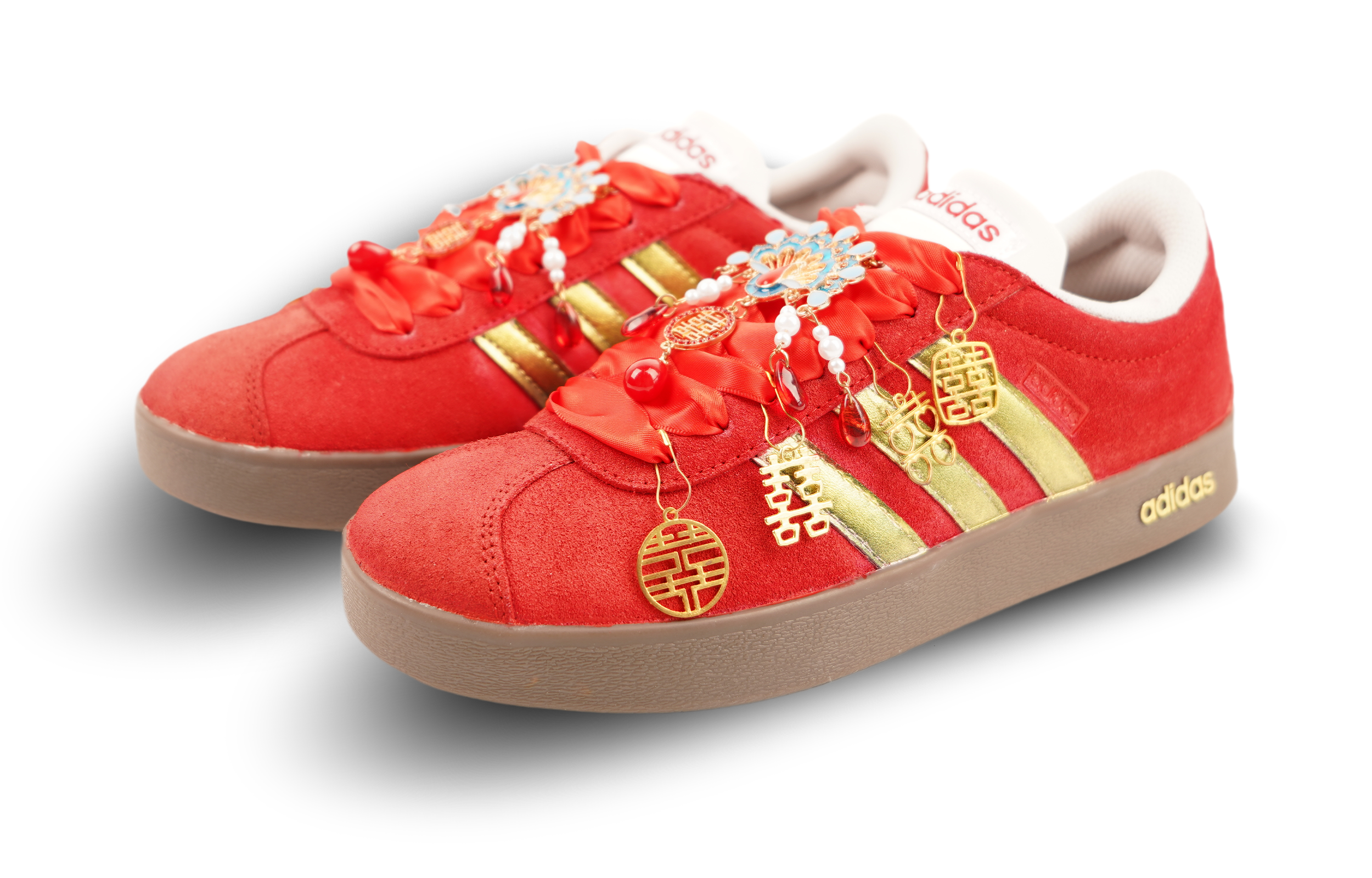 Adidas VL COURT 2.0 Low Top Skateboard Shoes Unisex Red Gold купить в интернет-магазине Yoocart с быстрой доставкой по России.