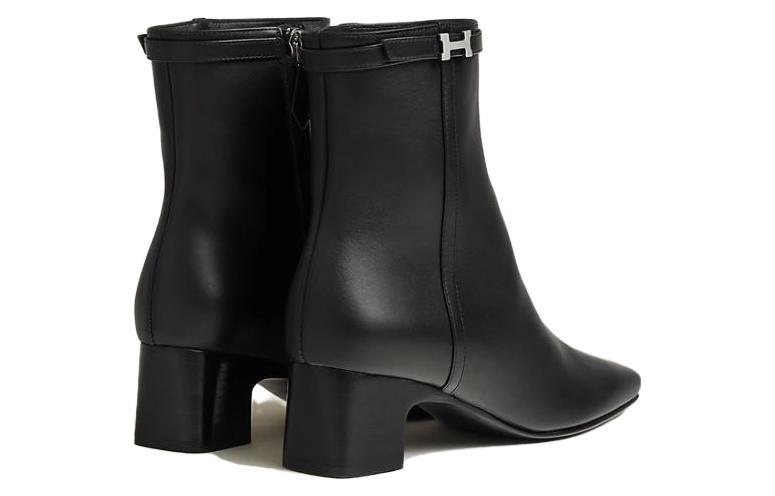 HERMES Hommage Ankle Boots Women's Black
