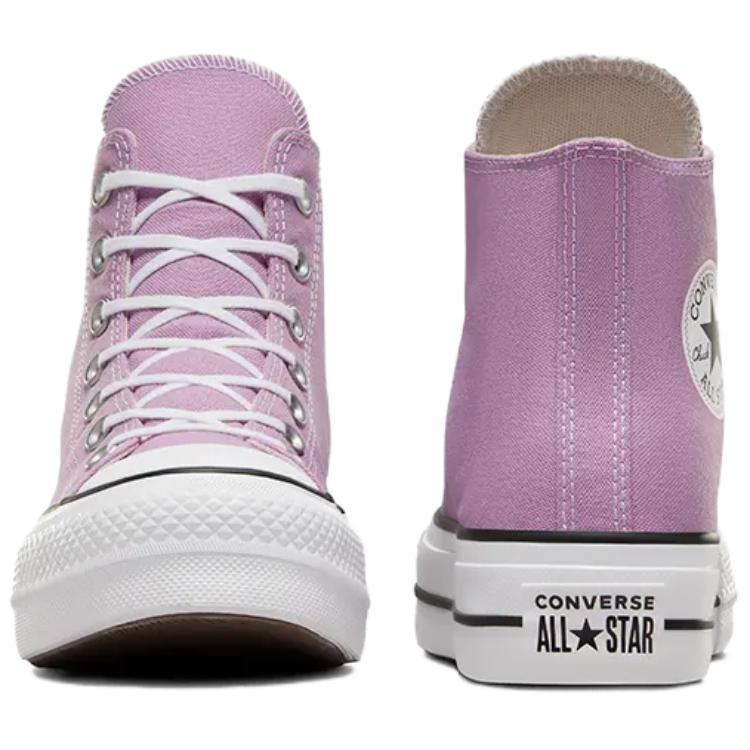 Converse All Star Lift Anti-Slip Wear-Resistant High-Top Canvas Shoes Women's Purple