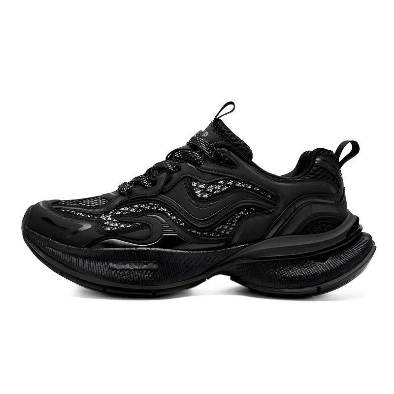 JEEP SPIRIT Demon Eye Series Low Top Chunky Sneakers Men's Black