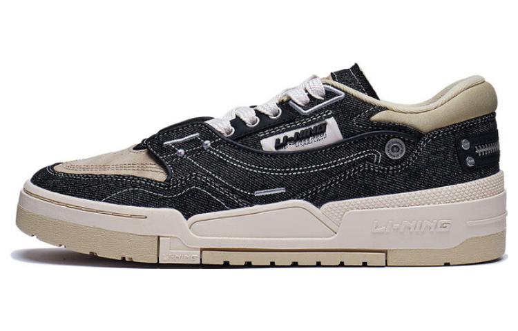 LiNing 001 BTC PRM Cushioning, Wear Resistant Low top Skateboard Shoes Men's Black