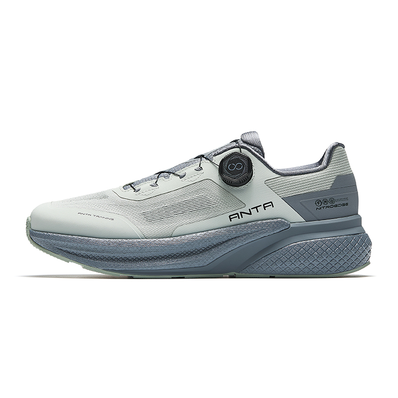 Anta Burning Training MAX Cushioning, Wear Resistant Low Top Training Shoes Men's Gray