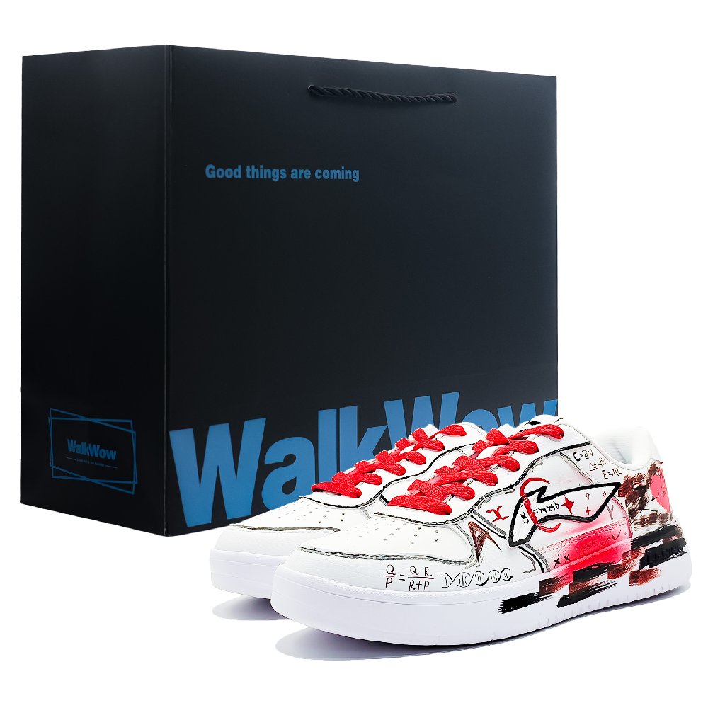 LiNing Pontoon Boats Slip Resistant, Abrasion Resistant, Breathable Low top Skateboard Shoes Men's Red White