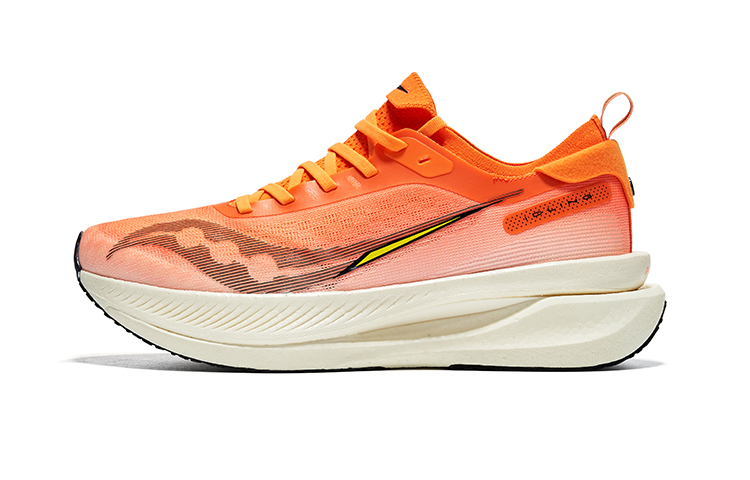 Saucony IDLING Cruise Cushioning And Breathable Low Top Casual Running Shoes Unisex Orange
