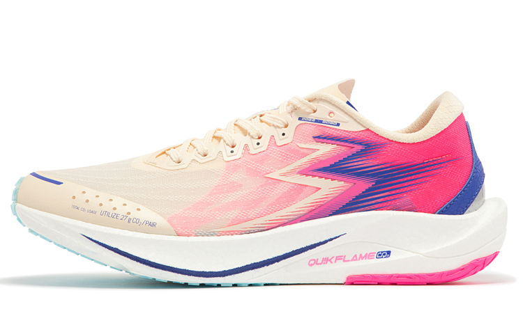 361° Speed ​​2 Pro Running Shoes Unisex Low-Top Pink/White/Blue