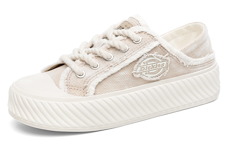 Dickies Abrasion Resistant Breathable Cushioning Low top Canvas Shoes Unisex Cappuccino