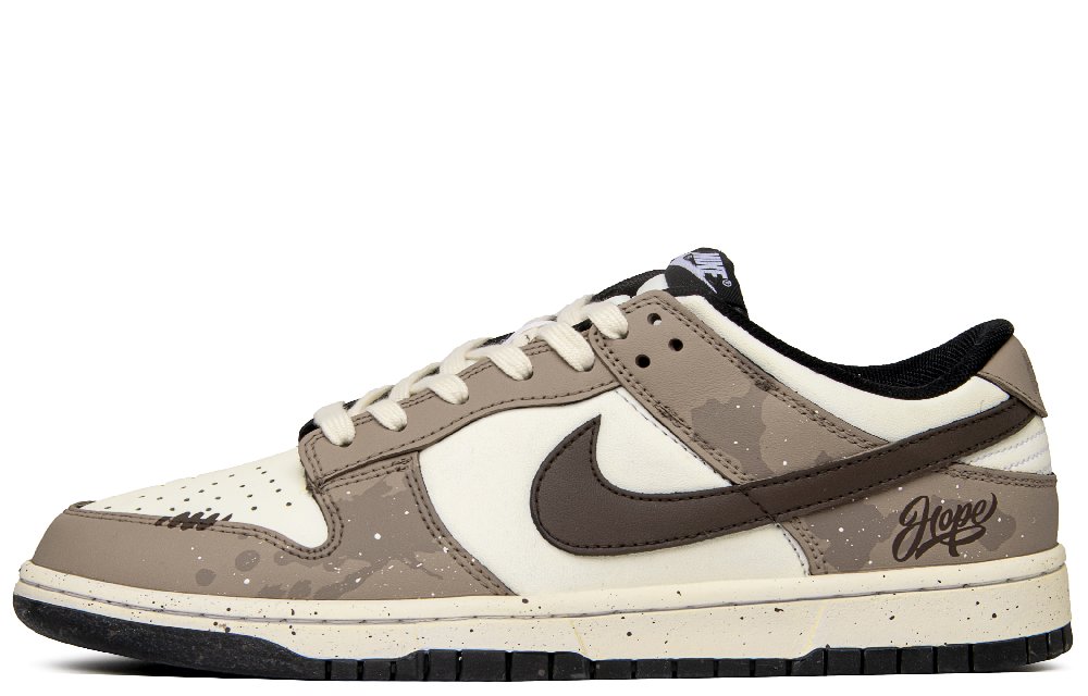 Nike Dunk Anti Slip Wear Resistant Low Top Skateboard Shoes Unisex Brown