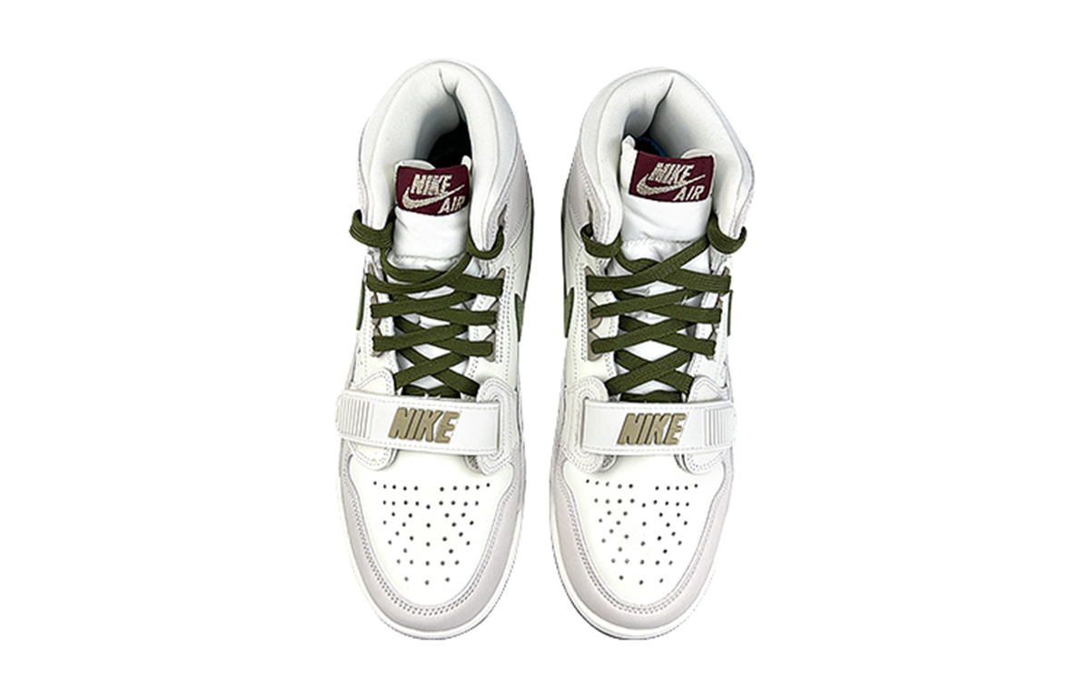 Jordan Legacy 312 Slip-Resistant High-Top Vintage Basketball Shoes Men's White Green купить в интернет-магазине Yoocart с быстрой доставкой по России.