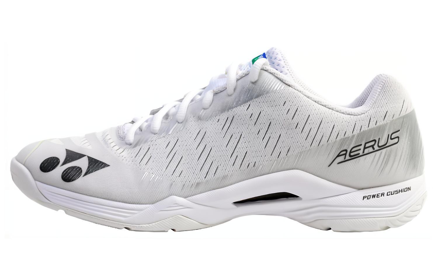 YONEX ECLIPSION Cushioning Anti-Slip Wear-Resistant Coverage Support Rebound Low-Top Badminton Shoes Unisex Gray White