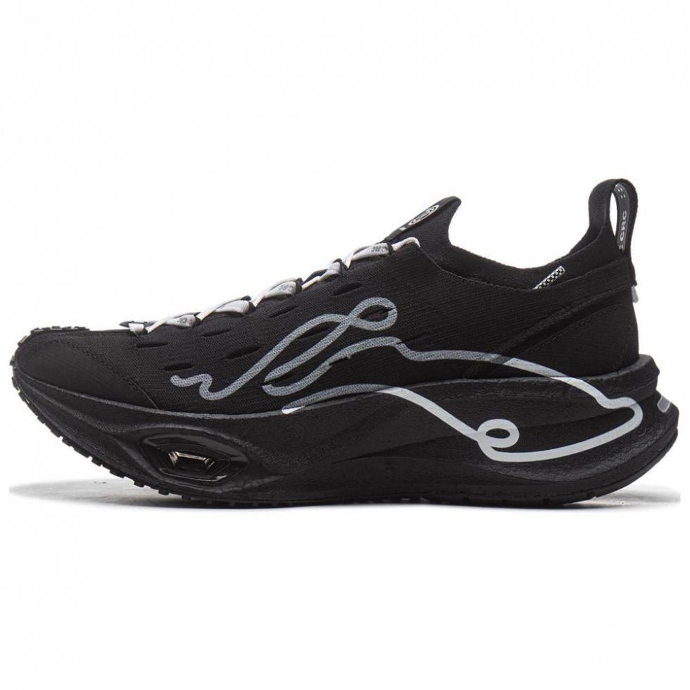 LiNing Cushioning Anti-Slip And Wear-Resistant Low-Top Casual Running Shoes Unisex Black
