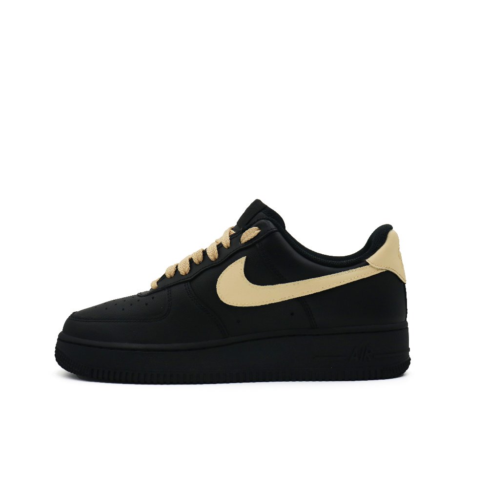 Nike Air Force 1 Abrasion Resistant Low Top Skateboard Shoes Unisex Black