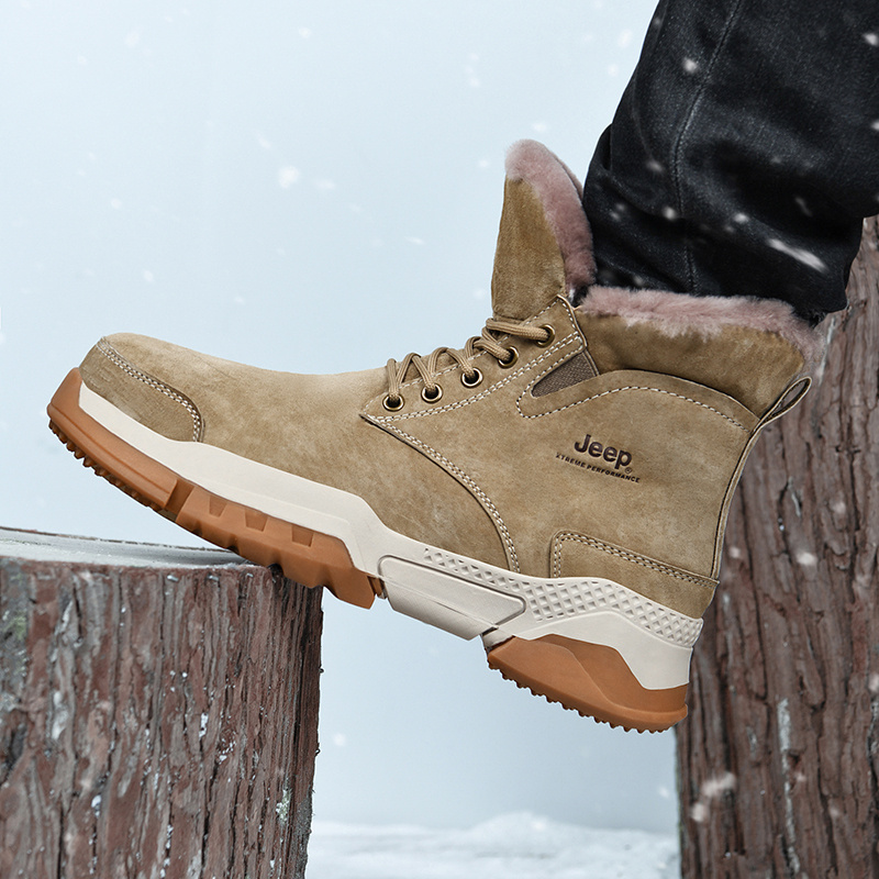 Jeep Snow Boots Men High Top Khaki купить в интернет-магазине Yoocart с быстрой доставкой по России.